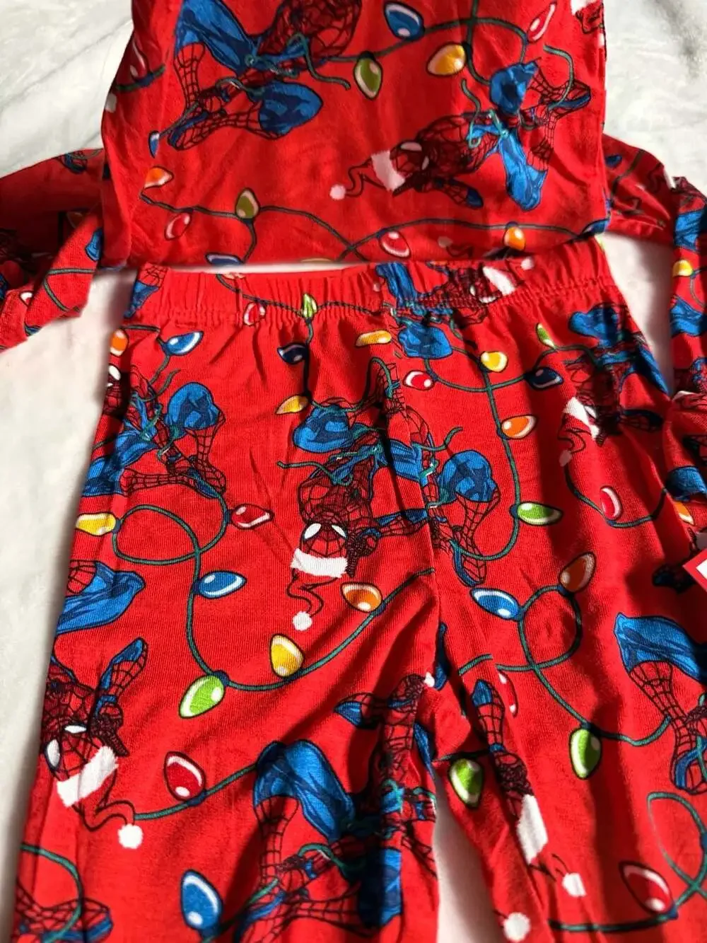 Marvel Spider-Man Christmas Holiday Toddler Boys 2-Piece Pajama Set Size 2T
